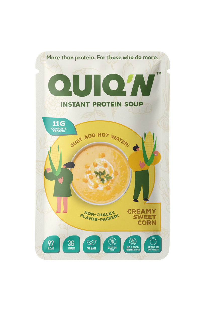 Quiq'N Instant Protein Soup Creamy Sweet Corn