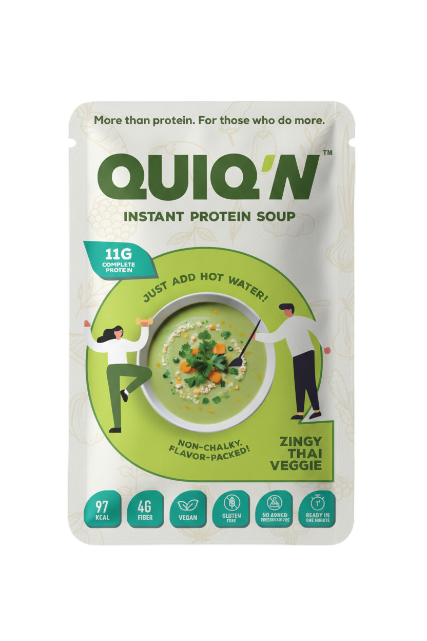 Quiq'N Instant Protein Soup Zingy Thai Veggie